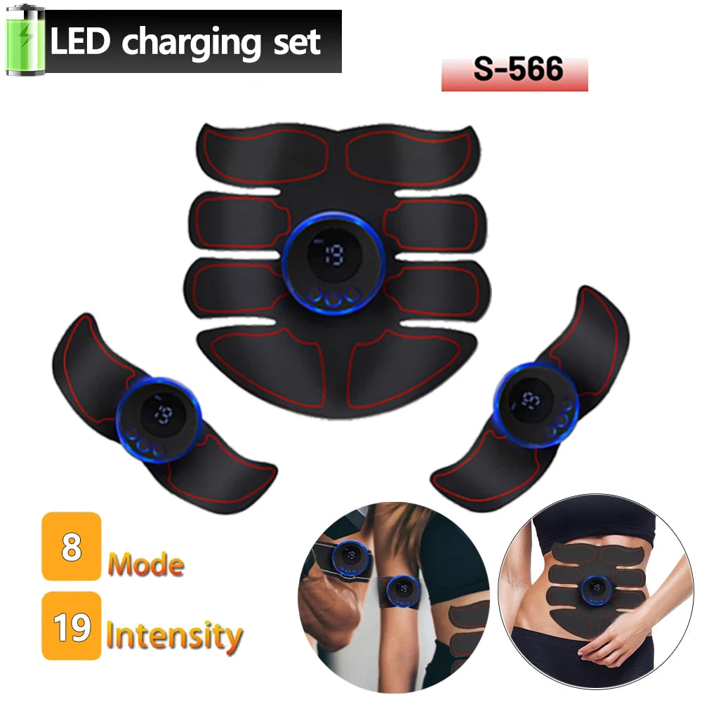 EMS Muskelstimulator – Bauch- & Po-Trainer zur Gewichtsreduktion, Körperformung, Massage & Schmerzlinderung