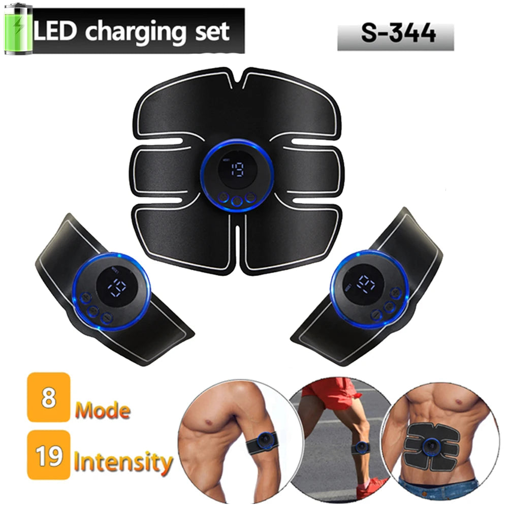EMS Muskelstimulator – Bauch- & Po-Trainer zur Gewichtsreduktion, Körperformung, Massage & Schmerzlinderung