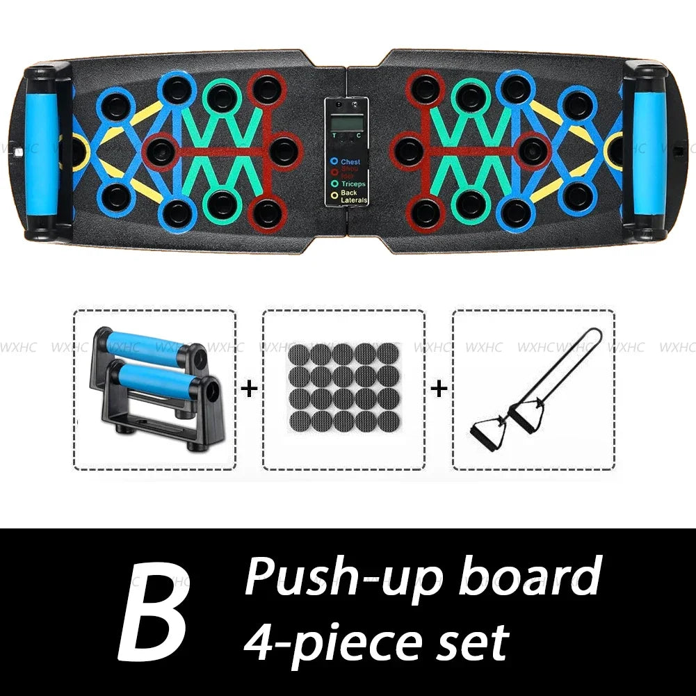 Automatisches Zähl- Push-Up-Board, klappbares Krafttrainingsgerät für Brust, Bauch, Arme und Rücken – Fitnessgerät fürs Heimtraining