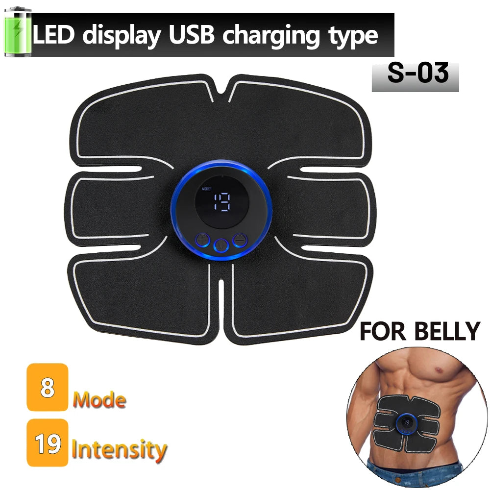 EMS Muskelstimulator – Bauch- & Po-Trainer zur Gewichtsreduktion, Körperformung, Massage & Schmerzlinderung