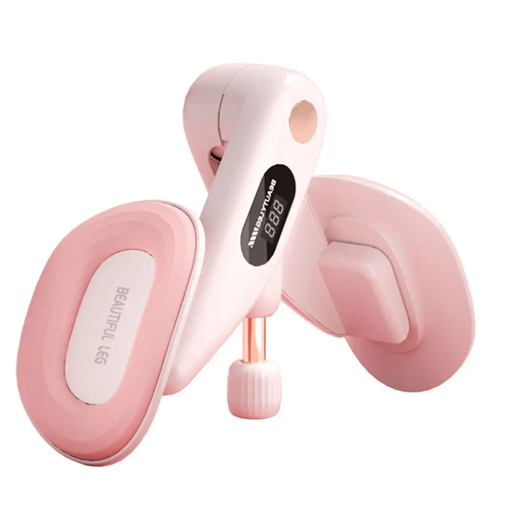 Oberschenkeltrainer und Beckenbodentrainer mit einstellbarem Widerstand und Zähler – Kegel-Übungsgerät zur Muskelstärkung für Frauen, ideal fürs Heimtraining.