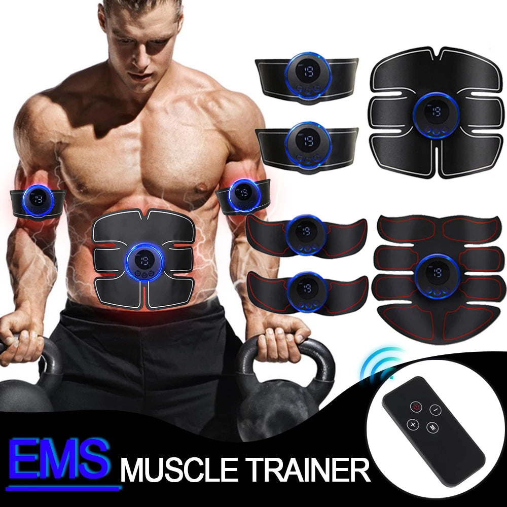 EMS Muskelstimulator – Bauch- & Po-Trainer zur Gewichtsreduktion, Körperformung, Massage & Schmerzlinderung