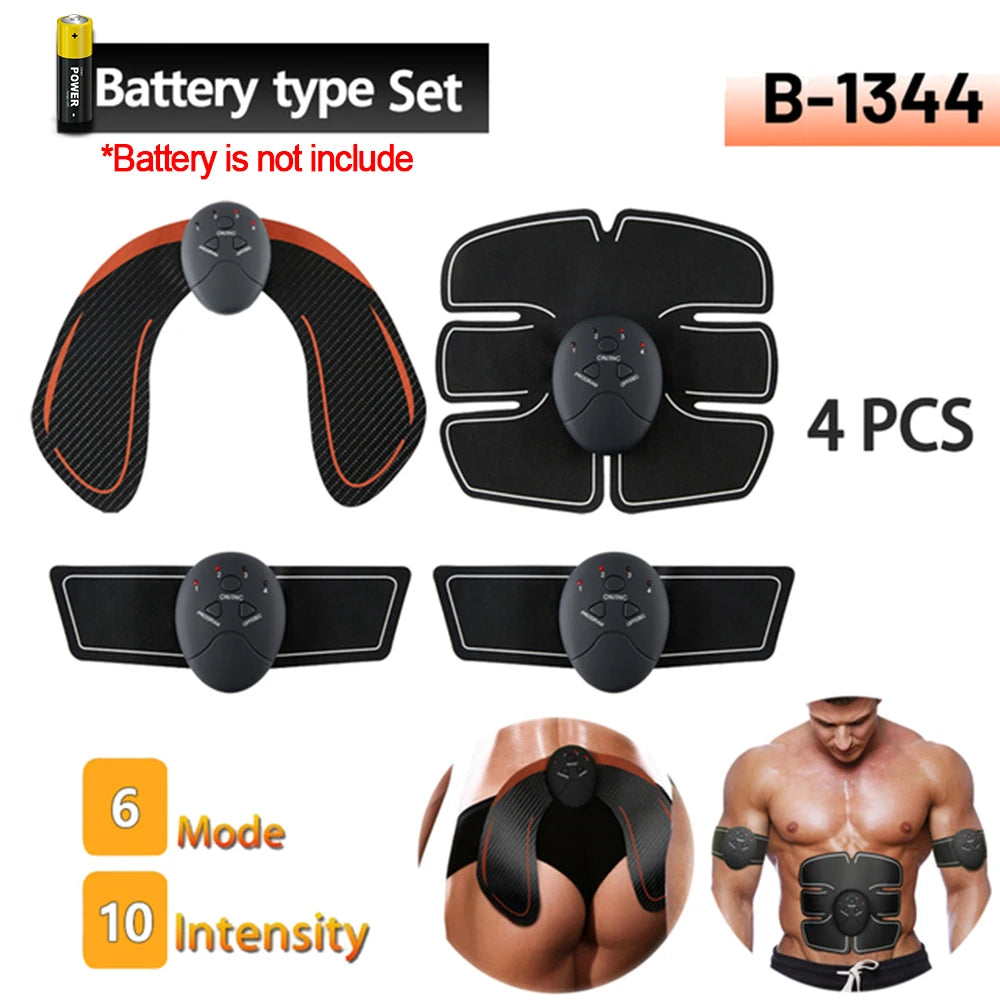 EMS Muskelstimulator – Bauch- & Po-Trainer zur Gewichtsreduktion, Körperformung, Massage & Schmerzlinderung