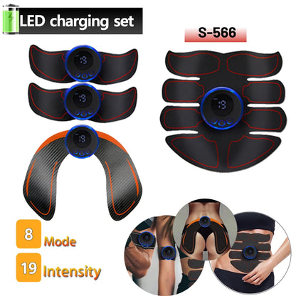 EMS Muskelstimulator – Bauch- & Po-Trainer zur Gewichtsreduktion, Körperformung, Massage & Schmerzlinderung