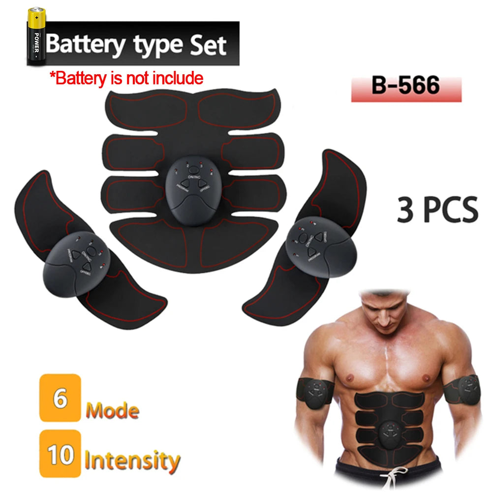 EMS Muskelstimulator – Bauch- & Po-Trainer zur Gewichtsreduktion, Körperformung, Massage & Schmerzlinderung