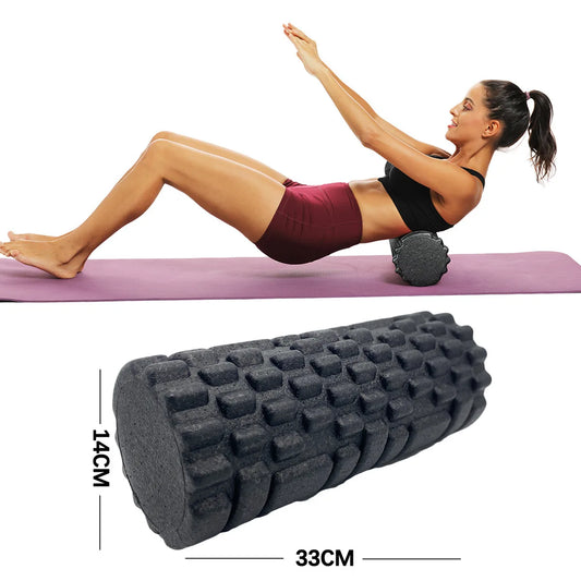 30/33 cm Fitness Schaumstoffrolle – Yoga- und Pilates-Massagerolle aus EPP für Muskeltherapie, Gym- und Heimtraining