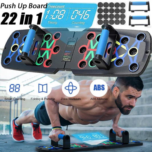 Automatisches Zähl- Push-Up-Board, klappbares Krafttrainingsgerät für Brust, Bauch, Arme und Rücken – Fitnessgerät fürs Heimtraining