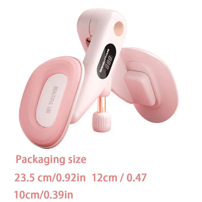 Oberschenkeltrainer und Beckenbodentrainer mit einstellbarem Widerstand und Zähler – Kegel-Übungsgerät zur Muskelstärkung für Frauen, ideal fürs Heimtraining.